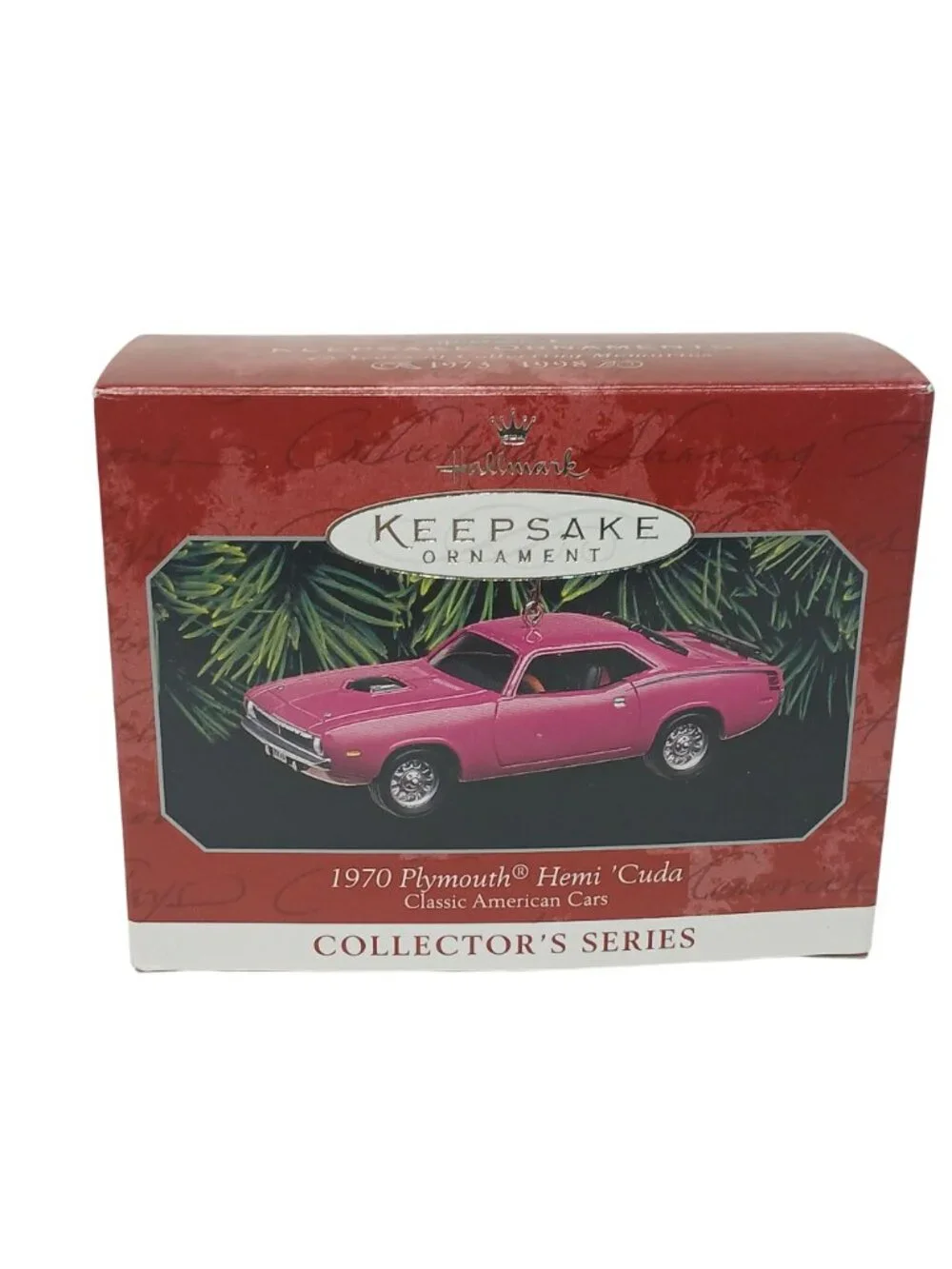 1970 Plymouth Hemi Cuda 1998 Hallmark Ornament Classic American Cars Series #D21